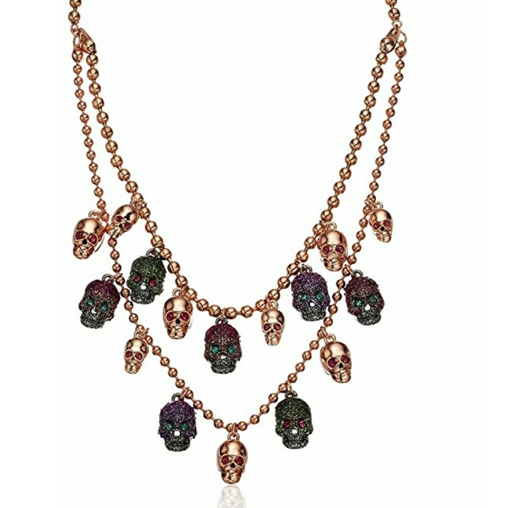 Duchess of Betseyville Glitter Skull Necklace